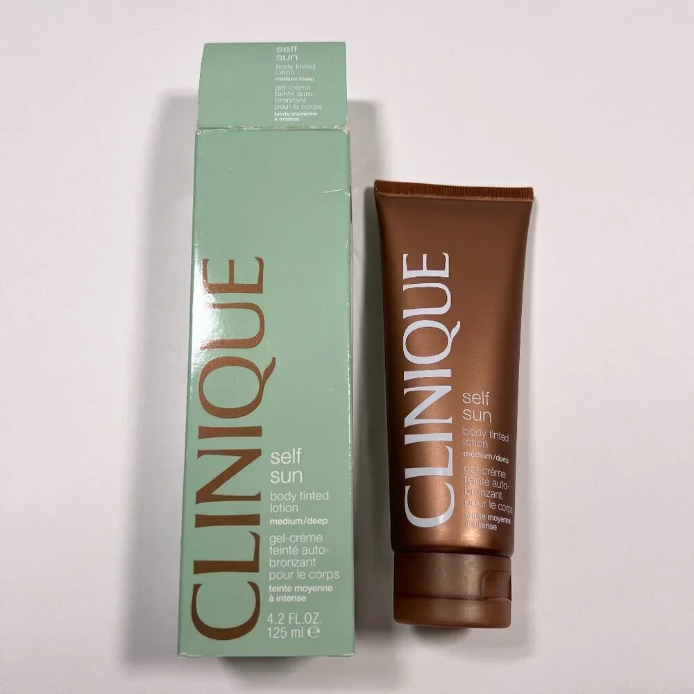 Clinique Self Sun Body Tinted Lotion MEDIUM DEEP 4.2 fl oz Full Size *READ